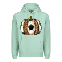Seafoam Soccer Pumpkin Premium Hoodie - texasbilliewilder