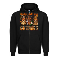 Black chilling with my gnomies bbs Zipper Hoodie - BundleAndBundleShop