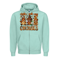 Seafoam chilling with my gnomies bbs Zipper Hoodie - BundleAndBundleShop