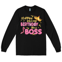 Black birthday boss Long Sleeve Tee - MaliasSmallBusiness