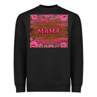 Black floral leopard mama tumbler Heavyweight Sweatshirt - BarkalooDesign