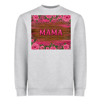Heather Grey floral leopard mama tumbler Heavyweight Sweatshirt - BarkalooDesign