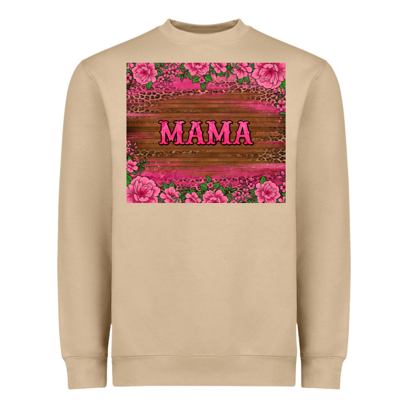Floral Leopard Mama Tumbler Heavyweight Sweatshirt by BarkalooDesign | Teevron