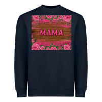 Navy floral leopard mama tumbler Heavyweight Sweatshirt - BarkalooDesign