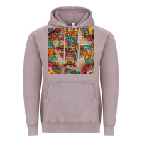 Vintage Zinc school bus driver and flower seamless patterns Vintage Hoodie - BundleAndBundleShop