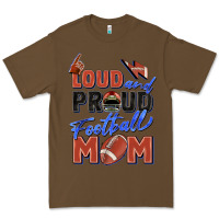 Cacao loud and proud football mom Premium Tee - Zillion Design Studio