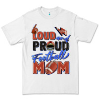White loud and proud football mom Premium Tee - Zillion Design Studio