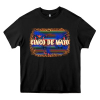 Black Cinco de Mayo Heavy Core Tee - texasbilliewilder