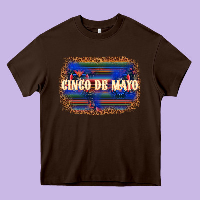 Cinco De Mayo Heavy Core Tee Designed By Texasbilliewilder