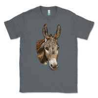 Charcoal Heather Andalusian Donkey Face Classic Tee - LillyAllenDesigns