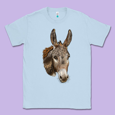 Andalusian Donkey Face Classic Tee Designed By Lillyallendesigns