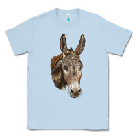 Dusty Blue Andalusian Donkey Face Classic Tee - LillyAllenDesigns