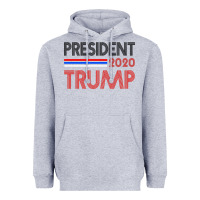 Heather Grey President 2020 Trump Heavyweight Hoodie - Bettercallsaul
