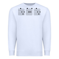 White Guitar Chord dad Premium Sweatshirt - Bettercallsaul