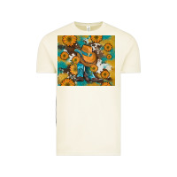 Vintage Arctic sunflowers and cowboy boots with cowhide and glitter tumbler Vintage Tee - Artiststas