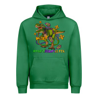 Emerald mardi saurus rex olivia Urban Hoodie - OliviaCreatesArt