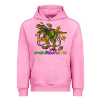 Fuchsia Pink mardi saurus rex olivia Urban Hoodie - OliviaCreatesArt