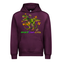 Mauve Wine mardi saurus rex olivia Urban Hoodie - OliviaCreatesArt
