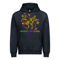 Navy mardi saurus rex olivia Urban Hoodie - OliviaCreatesArt