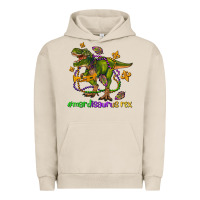 Pigment French Oak mardi saurus rex olivia Urban Hoodie - OliviaCreatesArt