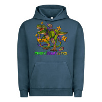 Pigment Midnight Navy mardi saurus rex olivia Urban Hoodie - OliviaCreatesArt