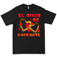 Black el amor se comparte with churros Premium Tee - AdoDesignShop