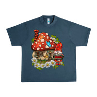 Midnight Navy welcome gnome ladybug Urban Heavy Tee - BarkalooDesign