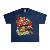 Navy welcome gnome ladybug Urban Heavy Tee - BarkalooDesign