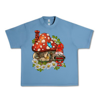 Pebble Blue welcome gnome ladybug Urban Heavy Tee - BarkalooDesign