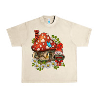 Sandshell welcome gnome ladybug Urban Heavy Tee - BarkalooDesign