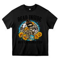 Black dead inside but caffeinated Heavy Core Tee - Zillion Design Studio
