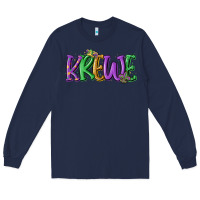 Navy mardi gras krewe Long Sleeve Tee - MaliasSmallBusiness