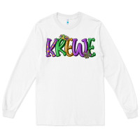 White mardi gras krewe Long Sleeve Tee - MaliasSmallBusiness