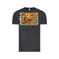 Vintage Black cactus western leopard Vintage Tee - AdoDesignShop