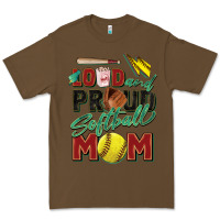 Cacao loud and proud softball mom Premium Tee - Zillion Design Studio