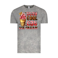 Cloud Rock stay cool eat ice cream Vintage Tee - AdoDesignShop