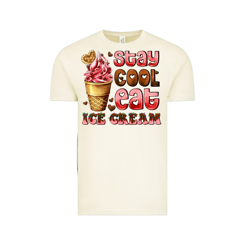 Stay Cool Eat Ice Cream Vintage Tee by AdoDesignShop | Teevron