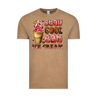 Vintage Coffee stay cool eat ice cream Vintage Tee - AdoDesignShop