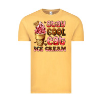 Vintage Mustard stay cool eat ice cream Vintage Tee - AdoDesignShop