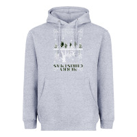 Heather Grey Merry Christmas Heavyweight Hoodie - Bettercallsaul