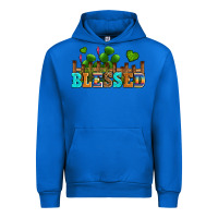 Cobalt blessed olivia Urban Hoodie - OliviaCreatesArt
