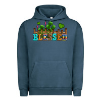 Pigment Midnight Navy blessed olivia Urban Hoodie - OliviaCreatesArt