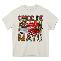 Cream Cinco de Mayo Truck Heavy Core Tee - texasbilliewilder