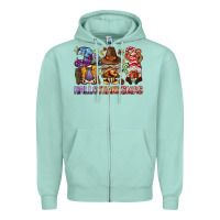 Hallothanksmas Gnomies Bbs Zipper Hoodie | Teevron