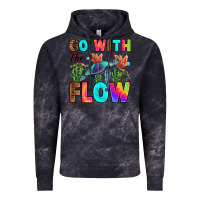 Cloud Black go with the flow Vintage Hoodie - RanaPortraitStore