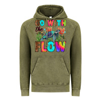 Vintage Olive go with the flow Vintage Hoodie - RanaPortraitStore