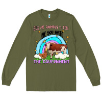 Army Green buy me animals malia Long Sleeve Tee - MaliasSmallBusiness