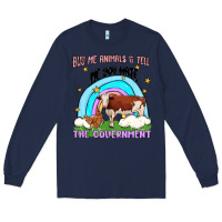 Navy buy me animals malia Long Sleeve Tee - MaliasSmallBusiness
