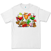 White mexico wine glasses cups Premium Tee - CTS Tumbler Store