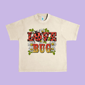 Ladybug Love Bug Urban Heavy Tee Designed By Barkaloodesign